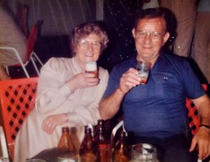 Edna with her husband, Joseph Hill.