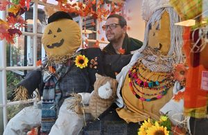 LAST COPYRIGHT NATIONAL WORLD STEVE LEATH 25/09/25Shifnal Scarecrow festival.  LPC Domiciliary Care and: Guy Miller.