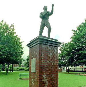 The statue to commemorate William Perry in Tipton
