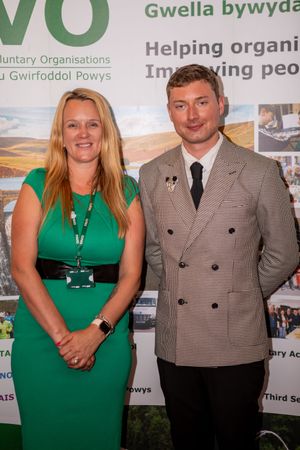 Clair Swales, PAVO CEO, with Jamie Burt, PAVO Chair of Trustees. Image credit Lewis Chatfield