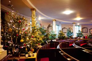 A previous Christmas Tree Festival at the church