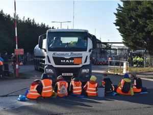 Supporting image for story: Police called in to tackle activists at Birmingham oil terminal