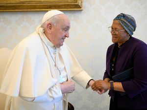 Supporting image for story: Pope hurts his arm in second fall in a month