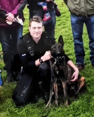 PD Rhino joined the team with his handler in 2013. Photo: West Mercia Police