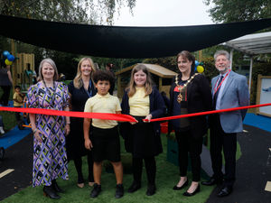 Supporting image for story: Stourbridge school unveils new outdoor learning area set to grow children's minds