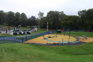 The splashpad play area at Dartmouth Park