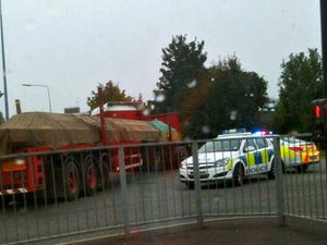 Supporting image for story: Tailbacks as lorry stuck at Tipton junction