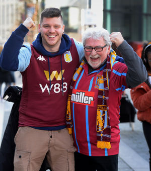 David Clayton from Shard End and mate Jim O'Keefe from Solihull....