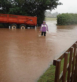 The only way to get through the water is to wade. Photo by Nicki Wilkes.