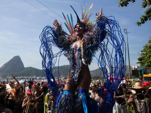 Supporting image for story: In Pictures: Stunning costumes and nonstop street parties at Brazil Carnival
