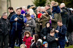Crowds wait for the Tornados at RAF Cosford