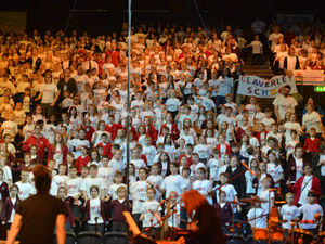Supporting image for story: Pupils take to the stage as Young Voices returns to Genting Arena