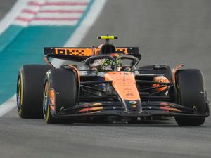 Lando Norris drives his McLaren