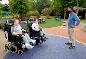 Adil meets Bobbie-Jack Archer, aged 12, and brother Alfie, 11