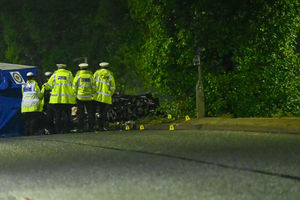 The scene of the crash on Oldbury Road, Smethwick. Photo: SnapperSK.