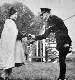 Published on October 6, 1964: 'Sergeant Ben Jones, of Newport, receives an award from the Queen. A picture taken at the Badminton Horse Trials.' The accompanying story said 'Sergeant Ben Jones of Newport, horseman extraordinaire, set out for Tokyo last week with the British Olympic equestrian team...' Jones was to win a team gold at a later Olympics.
