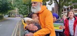 People came from all around the region to give Manny their love and support