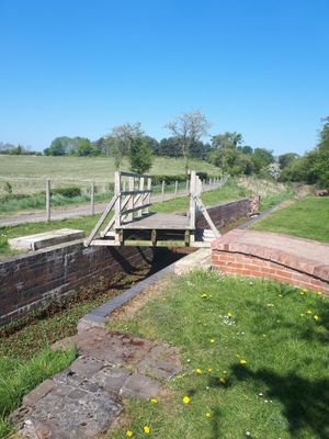 The bridge askew. Photo: Peter Scott