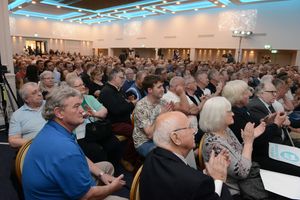 Nigel Farage speaks to supporters in Willenhall