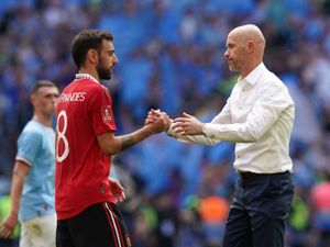 Supporting image for story: Bruno Fernandes remembers good times with Erik ten Hag as others say time was up