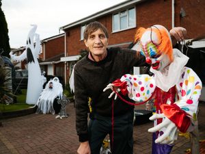 Supporting image for story: Willenhall man facing cancer raises hundreds for charity with spooky display
