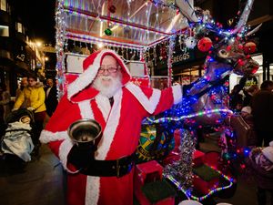 Supporting image for story: Santa sleigh makes first appearance at Shrewsbury Christmas lights switch-on as it prepares to go on tour