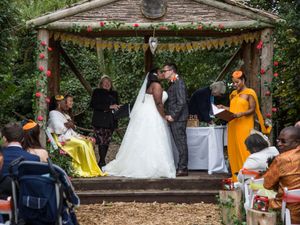 Supporting image for story: Couple born within minutes of each other wed at Shropshire hotel on their 30th birthdays