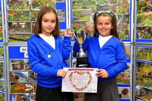 Daisy Bourne and Jayli Monger from Longlands Community Primary School, named the Best School