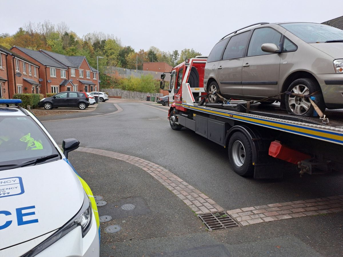 Police seize car in Telford after discovering it was untaxed for several months