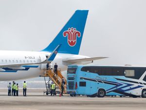 Supporting image for story: China begins repatriating more than 1,000 scam workers rescued from Myanmar