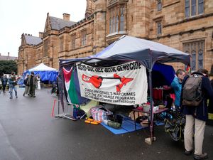 Supporting image for story: Pro-Palestinian protesters set up encampments at universities in Australia