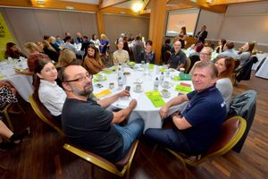 Front is Pete Webster from Plastic IT and MNA's Mark Ball