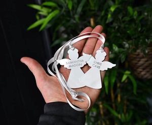 Engraved metal angels