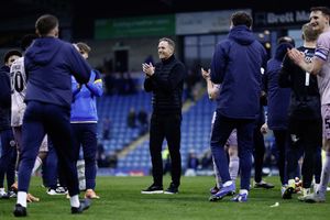 Shrewsbury Town boss Gavin Cowan celebrates the win