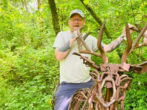 Domino Group member Rich having fun on one of its trips out to Garwnant