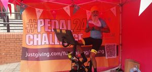 Manny Singh Kang is pedalling non-stop for 24 hours