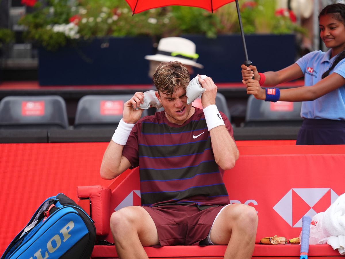 Jack Draper’s Queen’s hopes dashed by big-serving Jiri Lehecka