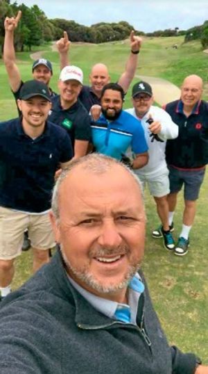 Darren Roberts on the golf course