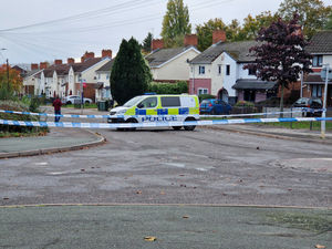 Police at the junction of Old Heath Road, Deansfield Road and Eastfield Road