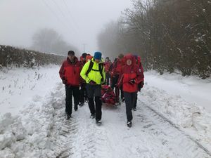 Supporting image for story: High drama of search team's snowdrift rescue