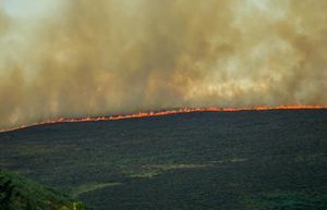 Emma Howe took this photo of the fire