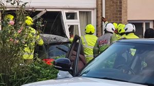 The scene in Churchill Road, Walsall. Picture by Andrej Dodic