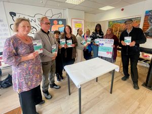 (Un)spoken Word group meeting in Wolverhampton for Suicide Prevention Week, September 2024.