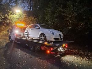 Supporting image for story: 'Abandoned' Alfa Romeo with no tax or insurance seized from Bridgnorth gym car park