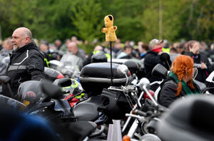 Bike4Life gathering at Meole Brace Park and Ride, last year