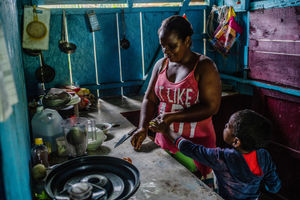 Siode Arboleda lost her brothers in a massacre last year, close to Carrá