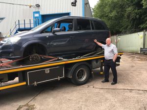 Supporting image for story: Fly-tipper’s car is crushed as council gets tough on dumping rubbish