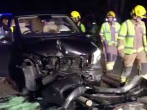 Supporting image for story: Presenter Jake Humphrey escapes with minor injuries after horror car crash