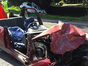 Supporting image for story: Woman airlifted with serious injuries after A41 crash in Shropshire