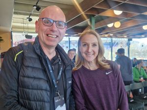 Graham Cooksey with Paula Radcliffe